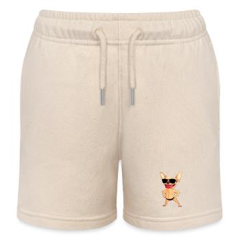 Chihuahua Trainer - Kinder Organic Joggingshorts Mini Bolter von Stanley/Stella - Natur - Vorne