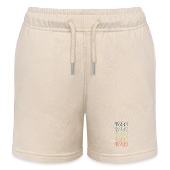 Geburtsjahr 1981 - Kinder Organic Joggingshorts Mini Bolter von Stanley/Stella - Natur - Vorne