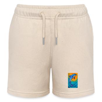 dauphin - Short de jogging enfant bio Stanley/Stella - écru doux - Devant