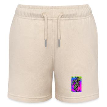 Drache - Kinder Organic Joggingshorts Mini Bolter von Stanley/Stella - Natur - Vorne