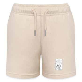Summit Reader Flower Wreath - Kids Organic Sweat Shorts by Stanley/Stella - soft Ecru - Front