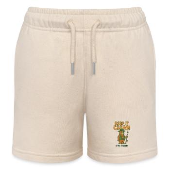 Eco Bear Bleib sauber Bleib grün - Kinder Organic Joggingshorts Mini Bolter von Stanley/Stella - Natur - Vorne