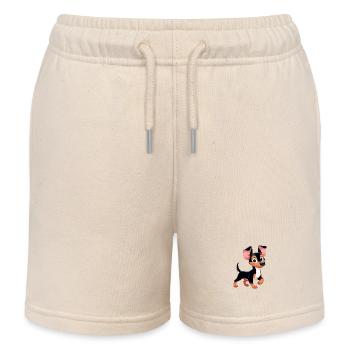 Pinscher - Kinder Organic Joggingshorts Mini Bolter von Stanley/Stella - Natur - Vorne