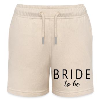 Bride To Be - Brautdusche Junggesellinnenabschied - Kinder Organic Joggingshorts Mini Bolter von Stanley/Stella - Natur - Vorne