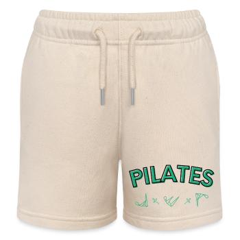Pilates Différentes positions - Short de jogging enfant bio Stanley/Stella - écru doux - Devant