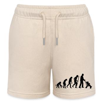 Entwicklung des Super-Papa - Kinder Organic Joggingshorts Mini Bolter von Stanley/Stella - Natur - Vorne