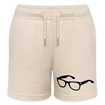 sunglasses - Kids Organic Sweat Shorts by Stanley/Stella - soft Ecru - Front