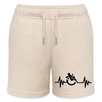Bild: Rollstuhl, Herzschlag, entspannt # - Kinder Organic Joggingshorts Mini Bolter von Stanley/Stella - Natur - Vorne