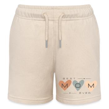 Meilleure maman de tous les temps - Short de jogging enfant bio Stanley/Stella - écru doux - Devant