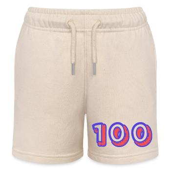 100. 100 JAHRE. 100-JÄHRIGES JUBILÄUM. GEBURTSTAG 100 - Kinder Organic Joggingshorts Mini Bolter von Stanley/Stella - Natur - Vorne