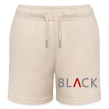 SCHWARZ mit Sport Style - Kinder Organic Joggingshorts Mini Bolter von Stanley/Stella - Natur - Vorne