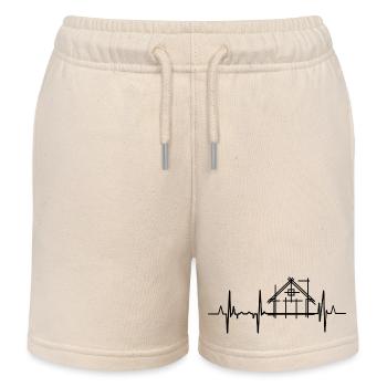 Architecture Ligne Cœur - Short de jogging enfant bio Stanley/Stella - écru doux - Devant