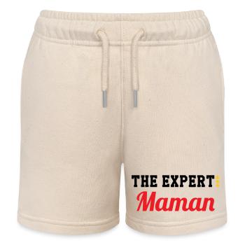 Maman l'experte - Short de jogging enfant bio Stanley/Stella - écru doux - Devant