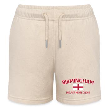 Birmingham Banner Dieu et Mon Droit - Short de jogging enfant bio Stanley/Stella - écru doux - Devant