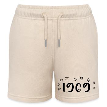 1969 Anniversary 1969 Retro 1969 - Kids Organic Sweat Shorts by Stanley/Stella - soft Ecru - Front