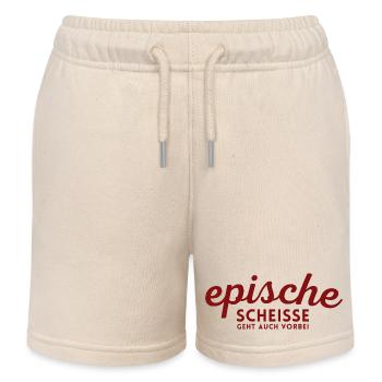 Epische Scheisse geht auch vorbei - Kinder Organic Joggingshorts Mini Bolter von Stanley/Stella - Natur - Vorne