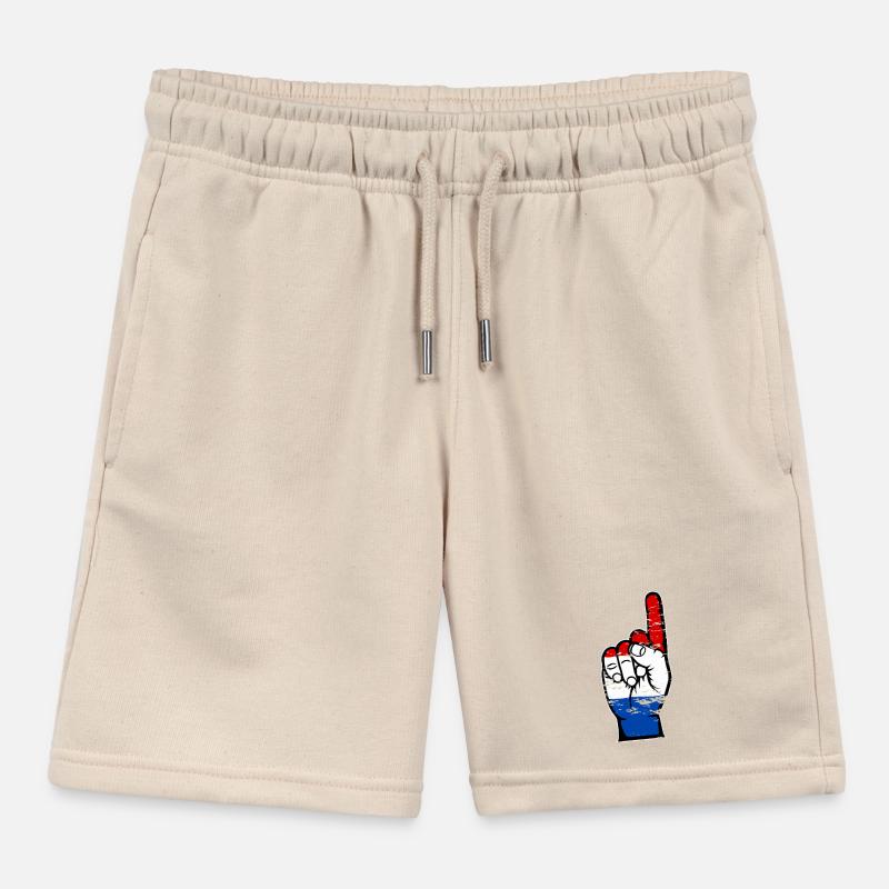 Drapeau hollandais numéro 1 utilisé Short de jogging enfant bio Stanley/Stella