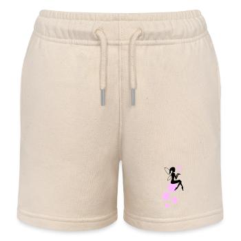 Bulles de savon de fée 01 - Short de jogging enfant bio Stanley/Stella - écru doux - Devant