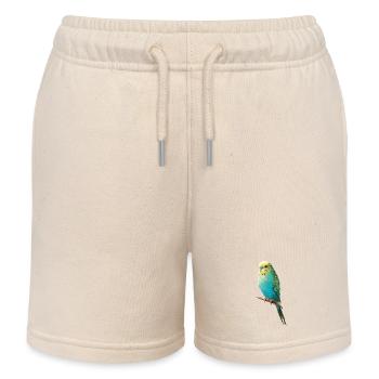 Perruche ondulée - Short de jogging enfant bio Stanley/Stella - écru doux - Devant