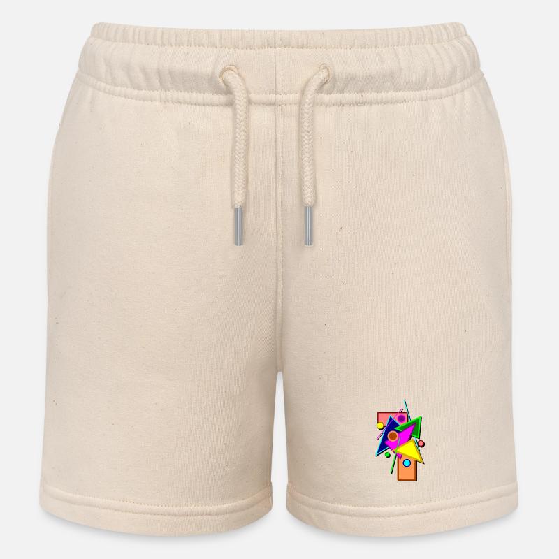 géométrie - Short de jogging enfant bio Stanley/Stella - écru doux