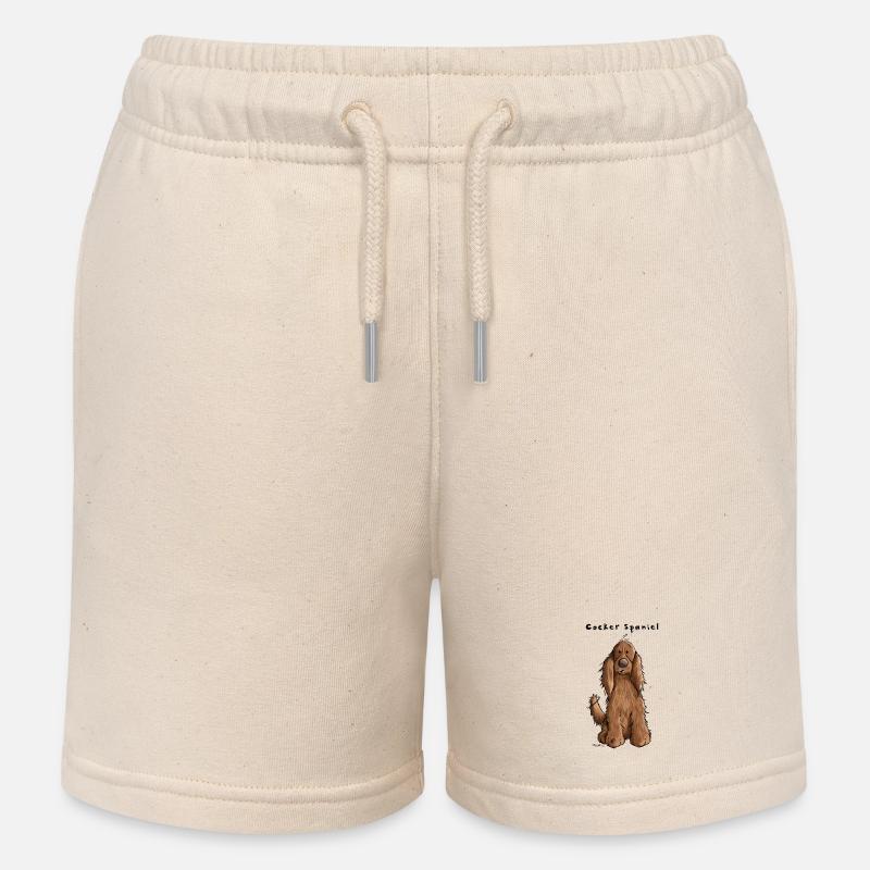 Der Cocker Spaniel - Kinder Organic Joggingshorts Mini Bolter von Stanley/Stella - Natur