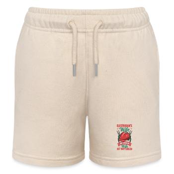 Electrician - Kids Organic Sweat Shorts by Stanley/Stella - soft Ecru - Front
