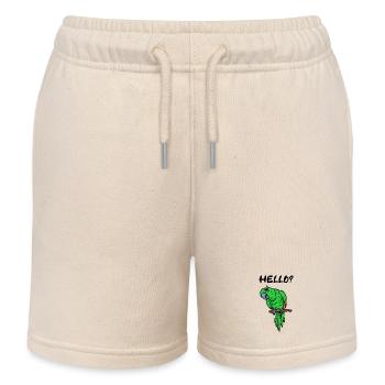 Papagei Spruch Vogel Zootiere Vogelliebhaber - Kinder Organic Joggingshorts Mini Bolter von Stanley/Stella - Natur - Vorne