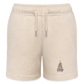 Farbenpunkt Baum Minimalismus - Kinder Organic Joggingshorts Mini Bolter von Stanley/Stella - Natur - Vorne