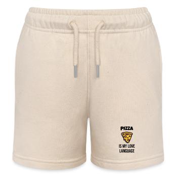 Pizzastück Charakter - Kinder Organic Joggingshorts Mini Bolter von Stanley/Stella - Natur - Vorne