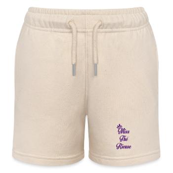 Miss Laughing Tea - Kids Organic Sweat Shorts by Stanley/Stella - soft Ecru - Front