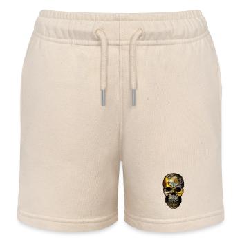 Ornement Crâne Filigrane D’or - Short de jogging enfant bio Stanley/Stella - écru doux - Devant