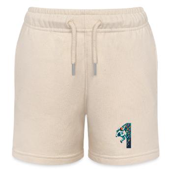 Bouldern Astronaut schweben leicht klettern Gesche - Kinder Organic Joggingshorts Mini Bolter von Stanley/Stella - Natur - Vorne