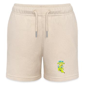 This Is Bananas 8th Birthday Dolphin - Kids Organic Sweat Shorts by Stanley/Stella - soft Ecru - Front