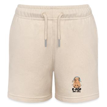 K-Pop And Chill - Kinder Organic Joggingshorts Mini Bolter von Stanley/Stella - Natur - Vorne