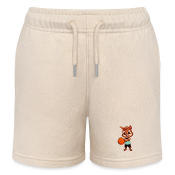 Eichhörnchen Basketballer - Kinder Organic Joggingshorts Mini Bolter von Stanley/Stella - Natur - Vorne