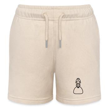 princesse - Short de jogging enfant bio Stanley/Stella - écru doux - Devant