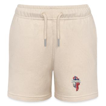 Hedmark Norwegen Retro Provinz Landkarte Souvenir - Kinder Organic Joggingshorts Mini Bolter von Stanley/Stella - Natur - Vorne