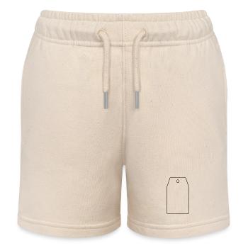 Étiquette cadeau - Short de jogging enfant bio Stanley/Stella - écru doux - Devant
