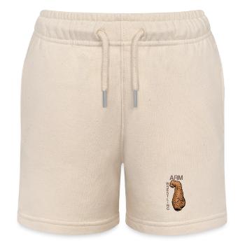 Arm Wrestling Vintage Kraftarm - Kids Organic Sweat Shorts by Stanley/Stella - soft Ecru - Front
