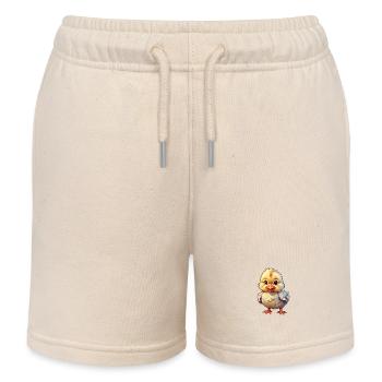 Petit poussin mignon - Short de jogging enfant bio Stanley/Stella - écru doux - Devant