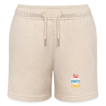 Indonesia Party Crew - Kids Organic Sweat Shorts by Stanley/Stella - soft Ecru - Front