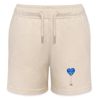 Luftballon Alles Gute zum Geburtstag Blau - Kinder Organic Joggingshorts Mini Bolter von Stanley/Stella - Natur - Vorne