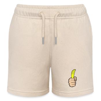 hand banane - Kinder Organic Joggingshorts Mini Bolter von Stanley/Stella - Natur - Vorne