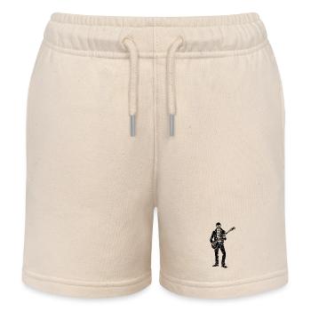 Gitarrist Skeleton (Schwarz) - Kinder Organic Joggingshorts Mini Bolter von Stanley/Stella - Natur - Vorne