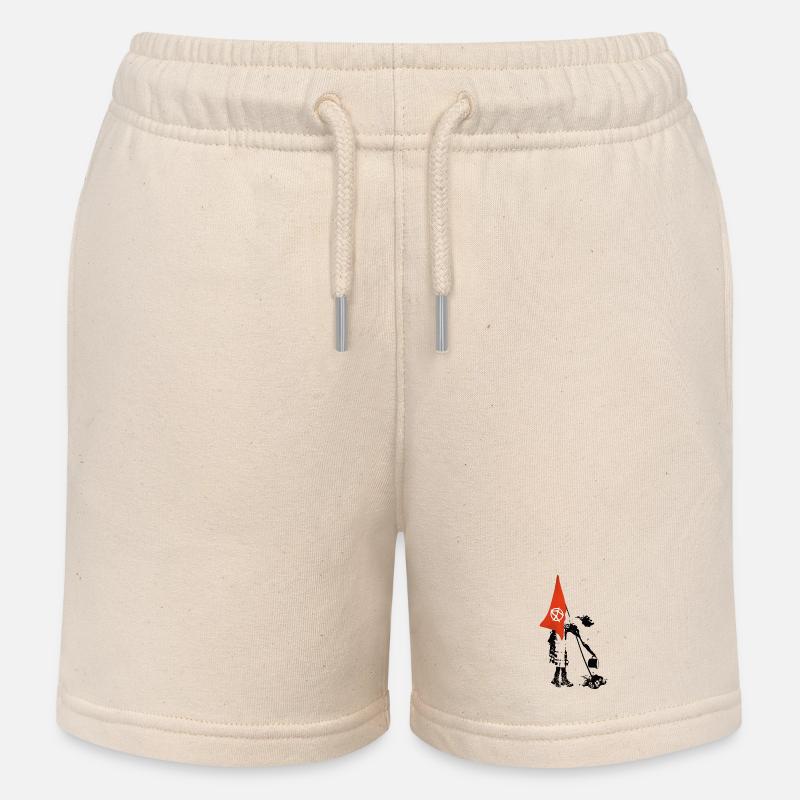 Drapeau Drapeau Anarchie - Rébellion Punk - Short de jogging enfant bio Stanley/Stella - écru doux