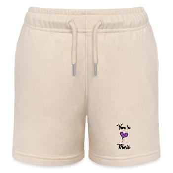 LONG LIVE THE BRIDE AND GROOM - Kids Organic Sweat Shorts by Stanley/Stella - soft Ecru - Front