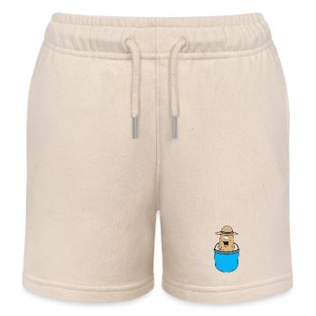 Taschen Kartoffel Kartoffel Gemüse Bauern Landwirt - Kinder Organic Joggingshorts Mini Bolter von Stanley/Stella - Natur - Vorne