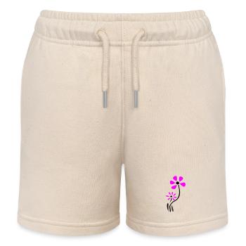 Blüten Fantasie - Kinder Organic Joggingshorts Mini Bolter von Stanley/Stella - Natur - Vorne