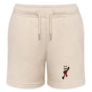 Rennfahrer Weihnachten  - Kinder Organic Joggingshorts Mini Bolter von Stanley/Stella - Natur - Vorne