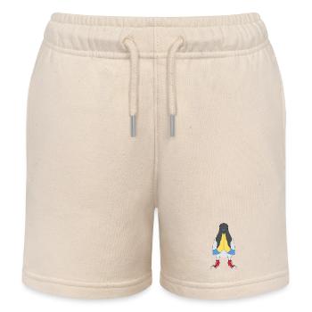 Gebetstaube mit Schuhen - Kinder Organic Joggingshorts Mini Bolter von Stanley/Stella - Natur - Vorne